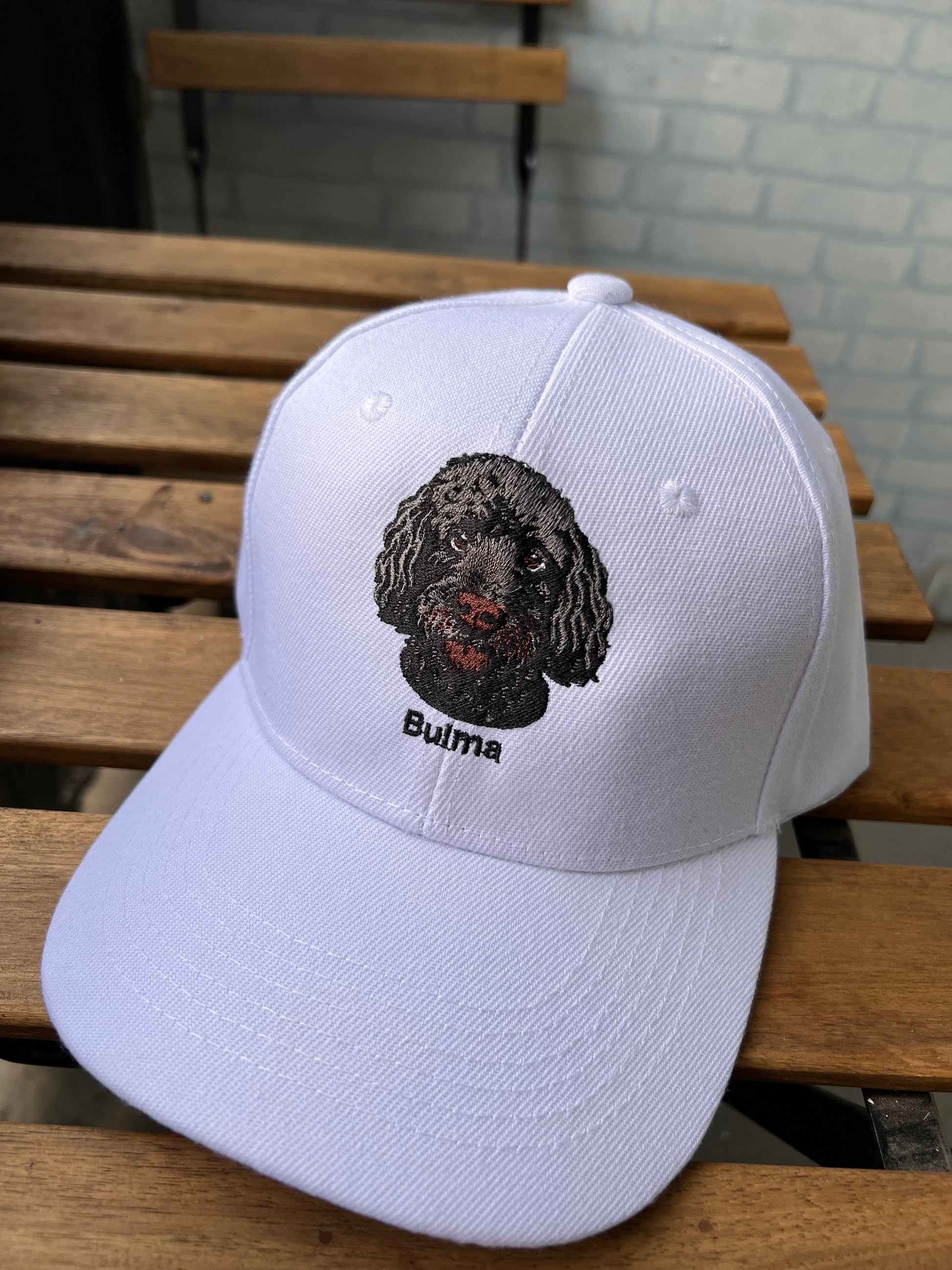 Jockey personalizado con la cara y nombre de tu mascota 🐾